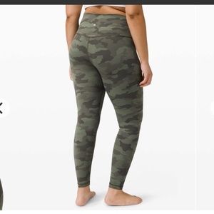Lululemon Align Pant 28" Heritage 365 Camo Green Twill Multi